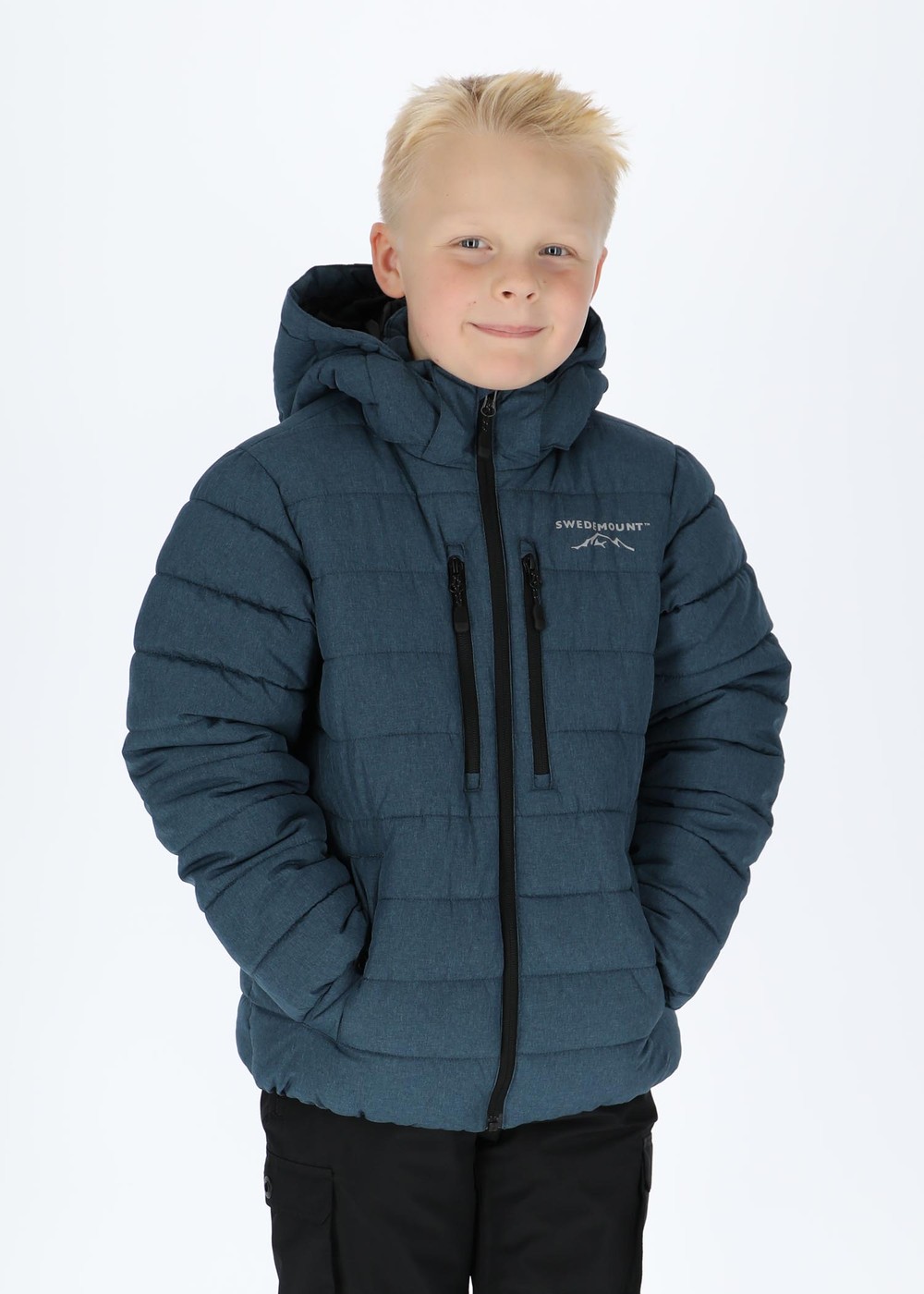 Branäs Jacket Jr 2.0, Denim Blue Melange, 150,  Skidjackor