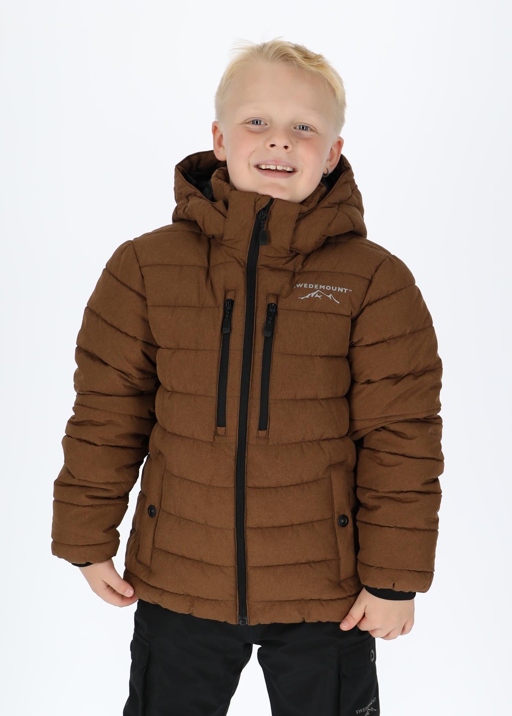 Branäs Jacket Jr 2.0, Brown Melange, 150,  Skidjackor