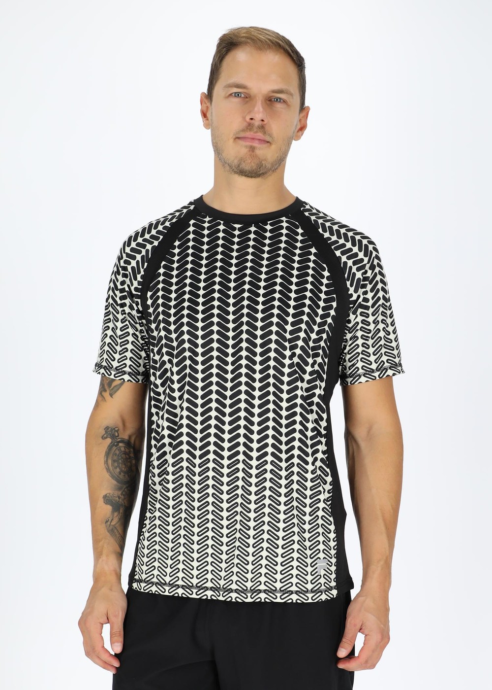 Radville Raglan Tee, Egret Fade Aop, Xs,  Löparkläder