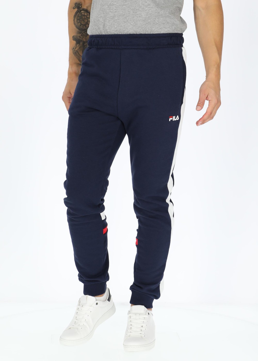 Samolaco Sweat Pants With Bloc, Black Iris Bright White True R, Xs,  Sweatpants