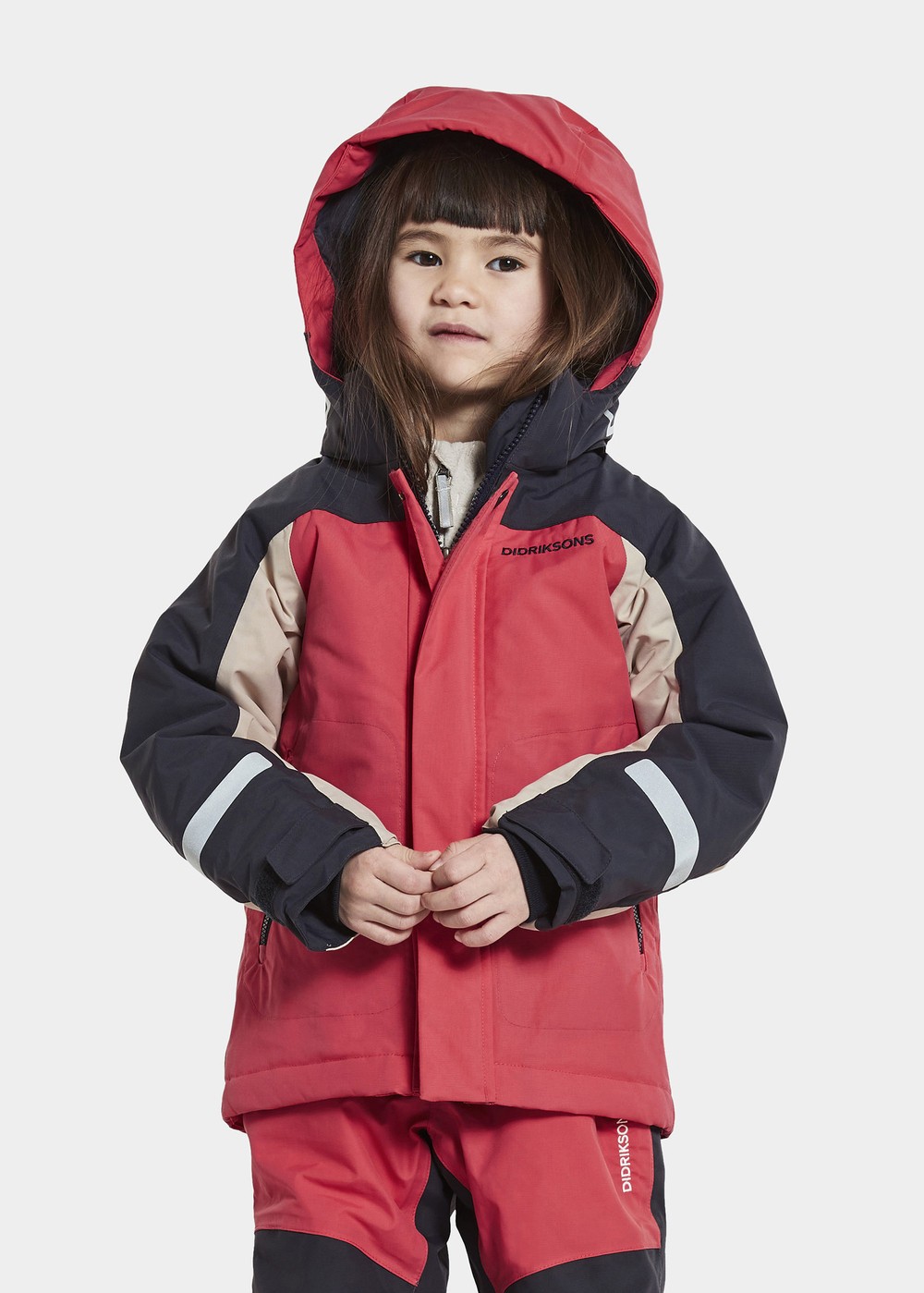 Neptun Kids Jkt, Modern Pink, 90,  Fodrade Regnkläder