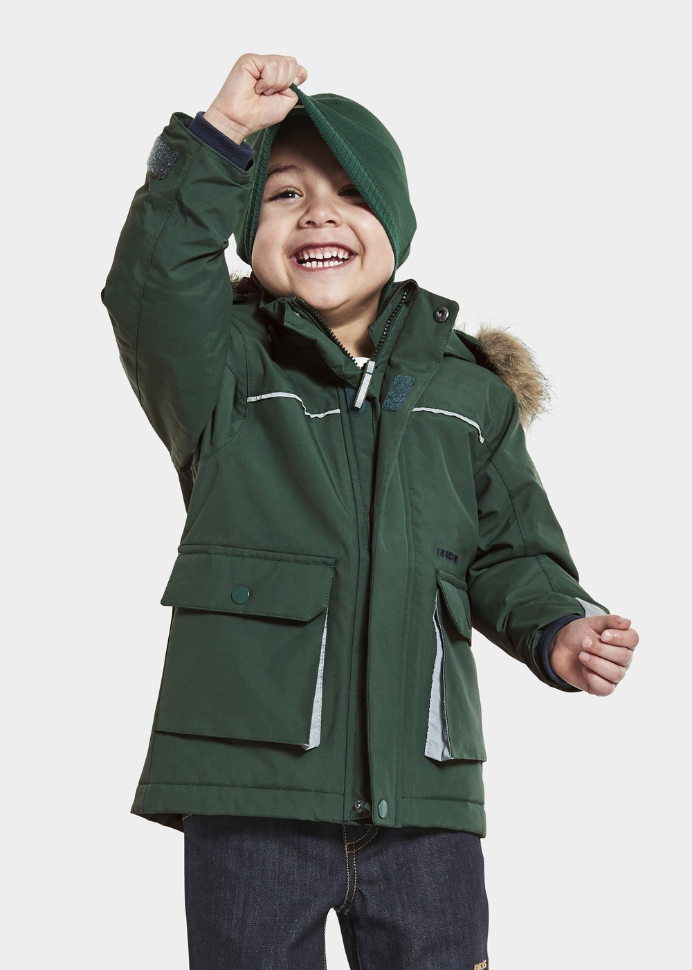 Kure Kids Parka 5, Evening Green, 90,  Vårjackor Kure Kids Parka 5, Evening Green, 90,  Vårjackor