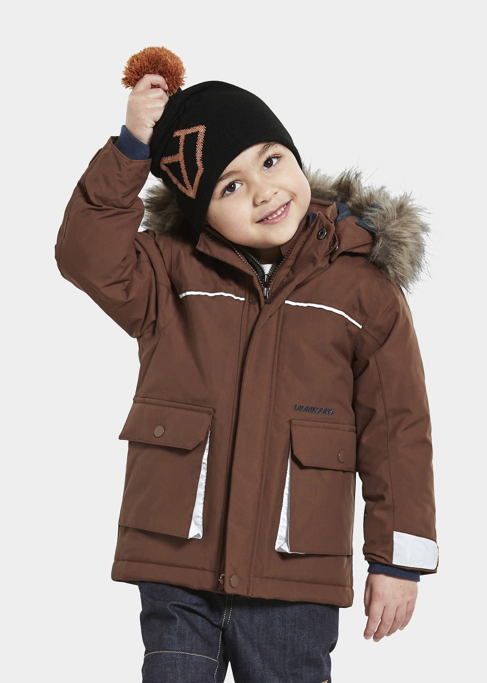 Kure Kids Parka 5, Earth Brown, 80,  Vårjackor