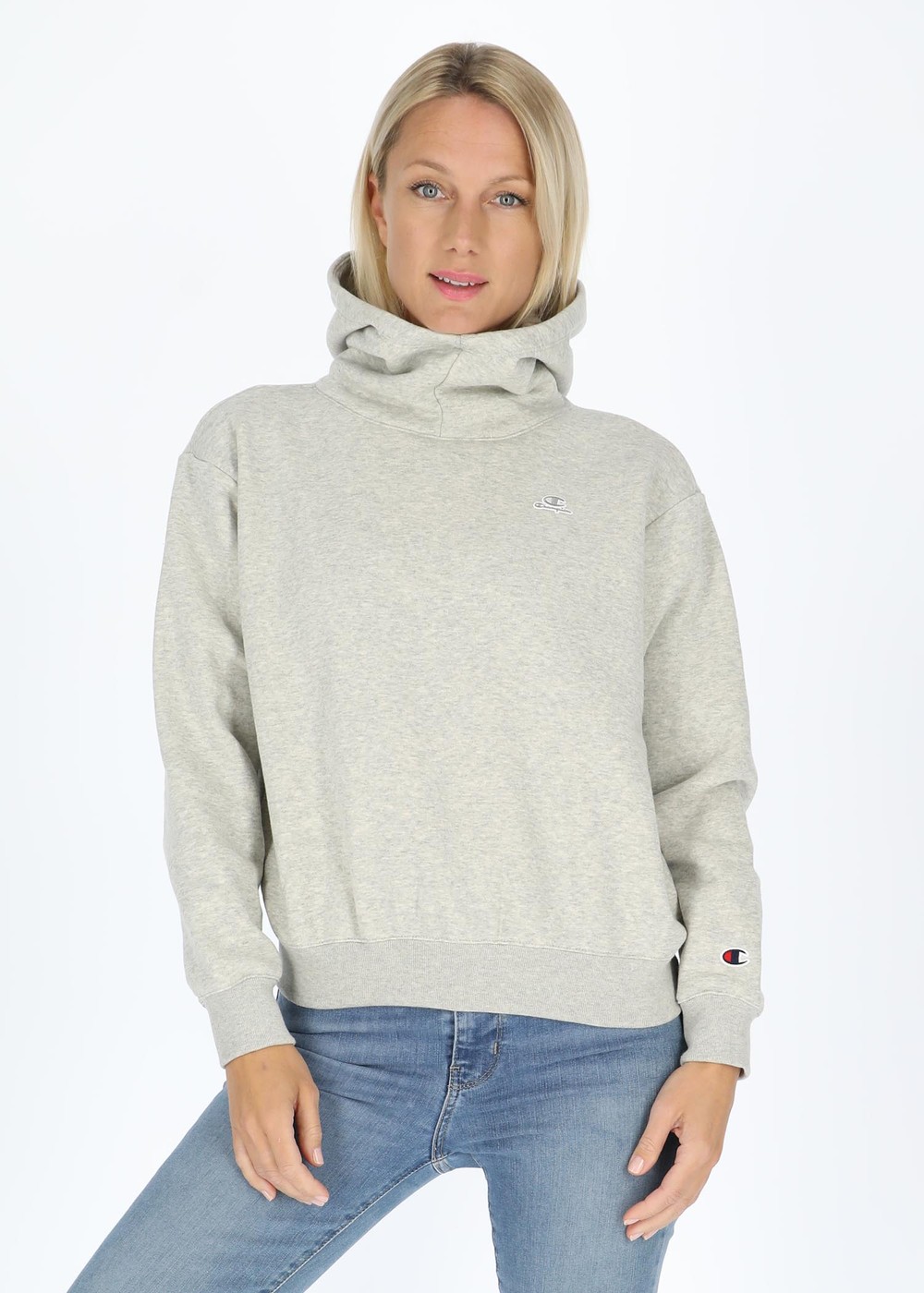 Rochester Hooded Sweatshirt, New Light Grey Melange Yarn Dy, S,  Hoodies Rochester Hooded Sweatshirt, New Light Grey Melange Yarn Dy, S,  Hoodies