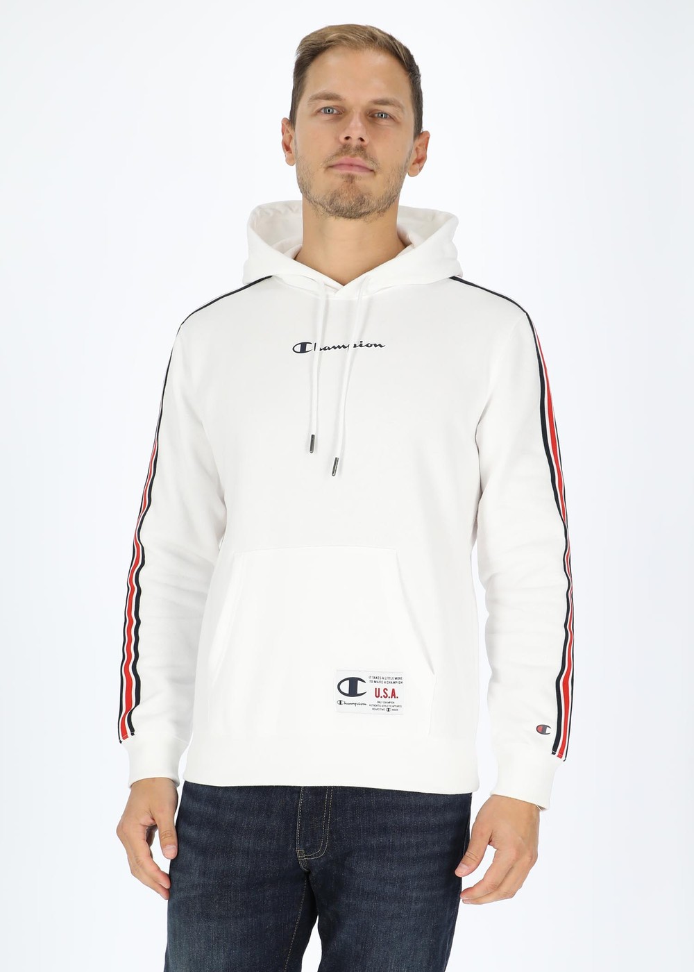 Legacy Hooded Sweatshirt, White, S,  Hoodies