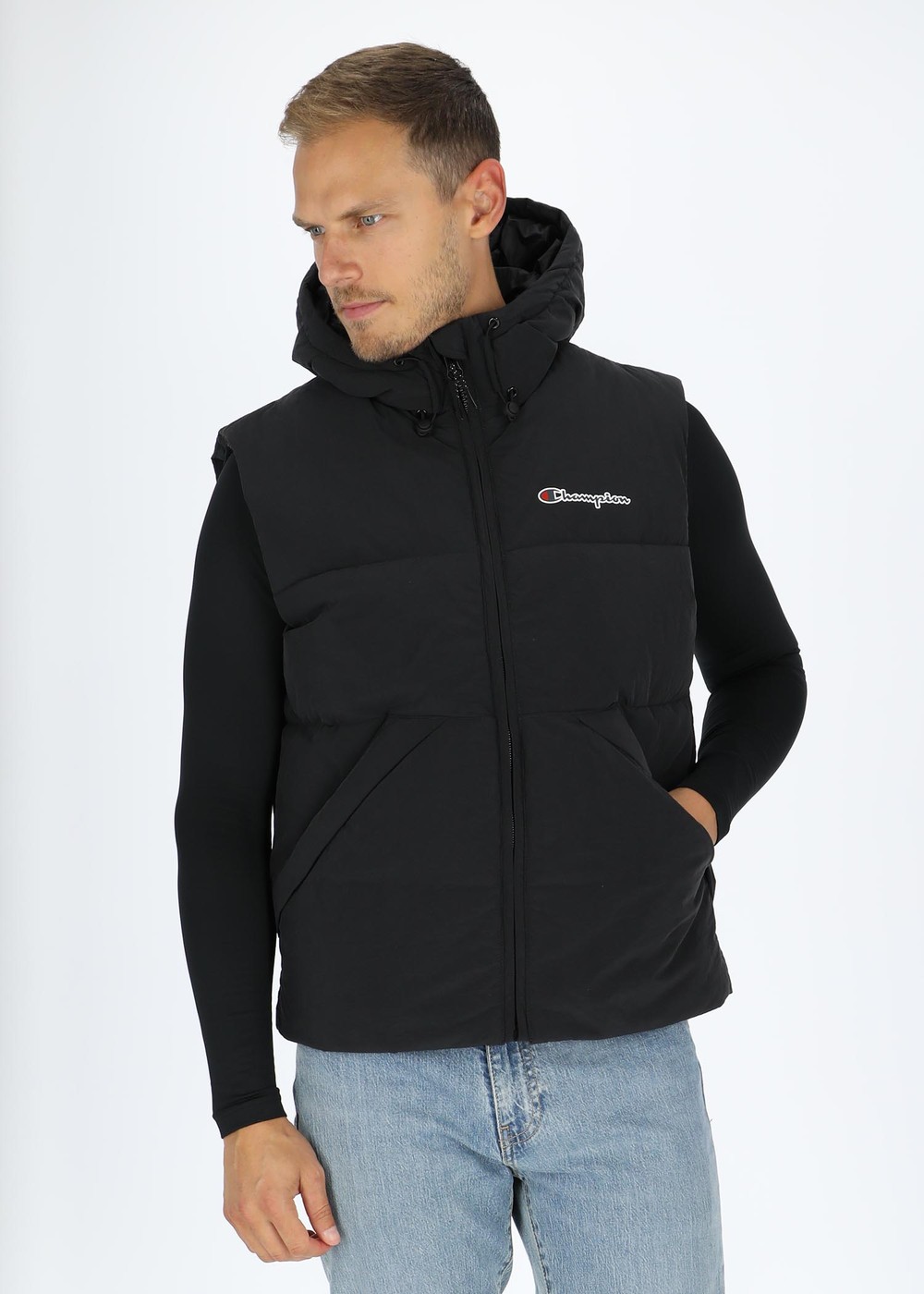 Rochester Hooded Full Zip Vest, Black Beauty, Xl,  Västar