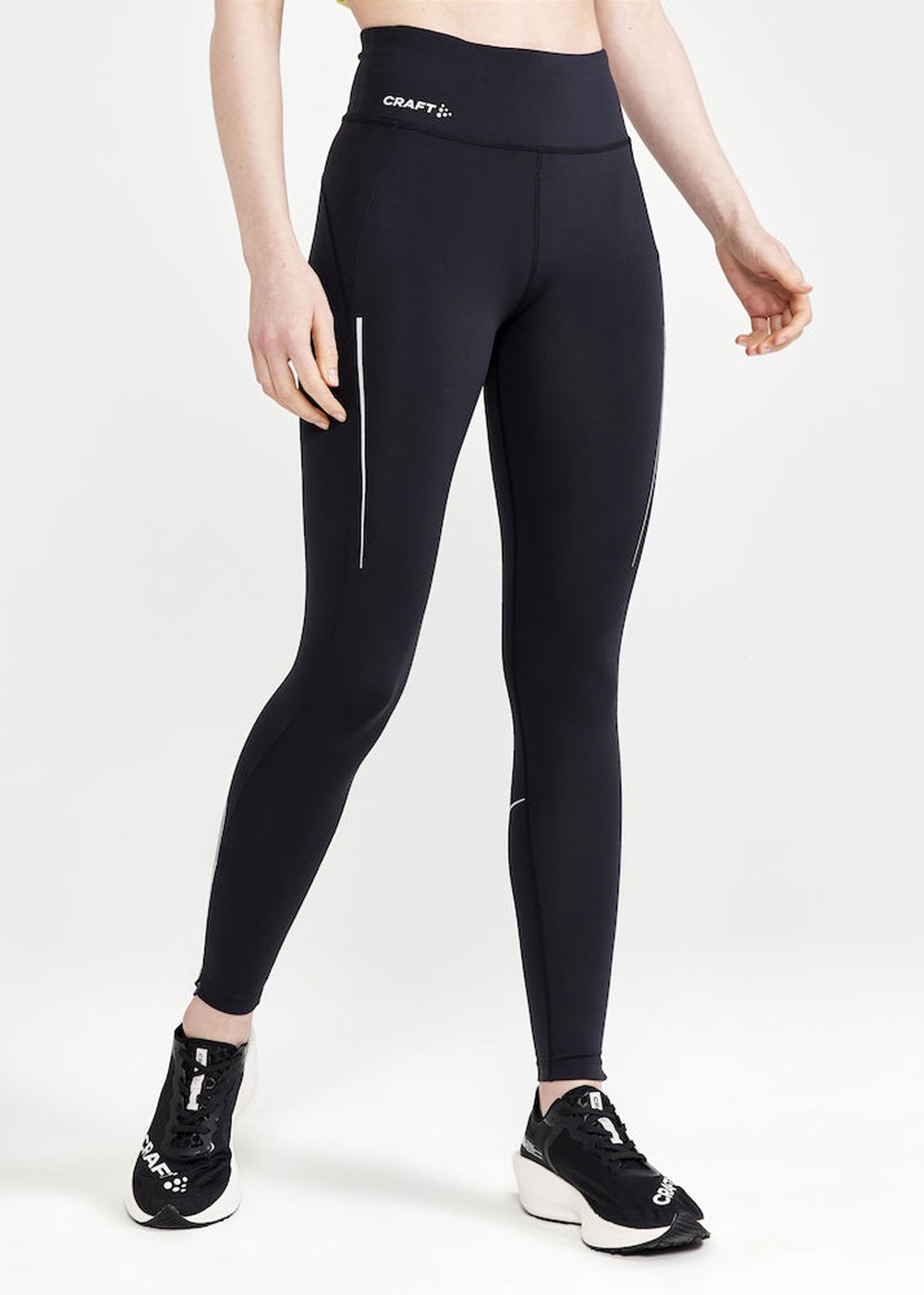 Adv Essence Run Tights W, Black, M,  Långa Tights