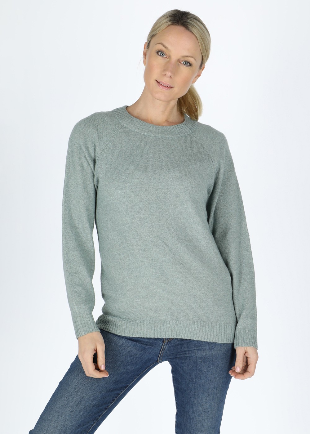 Maine Pullover W, Seaweed Green, 46,  Stickat Maine Pullover W, Seaweed Green, 46,  Stickat