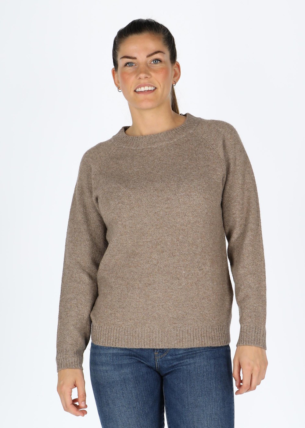 Maine Pullover W, Pine Bark, 36,  Stickat Maine Pullover W, Pine Bark, 36,  Stickat