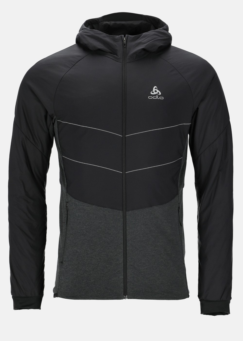 Odlo M Jacket Run Easy S-Therm, Black, S,  Längdskidkläder