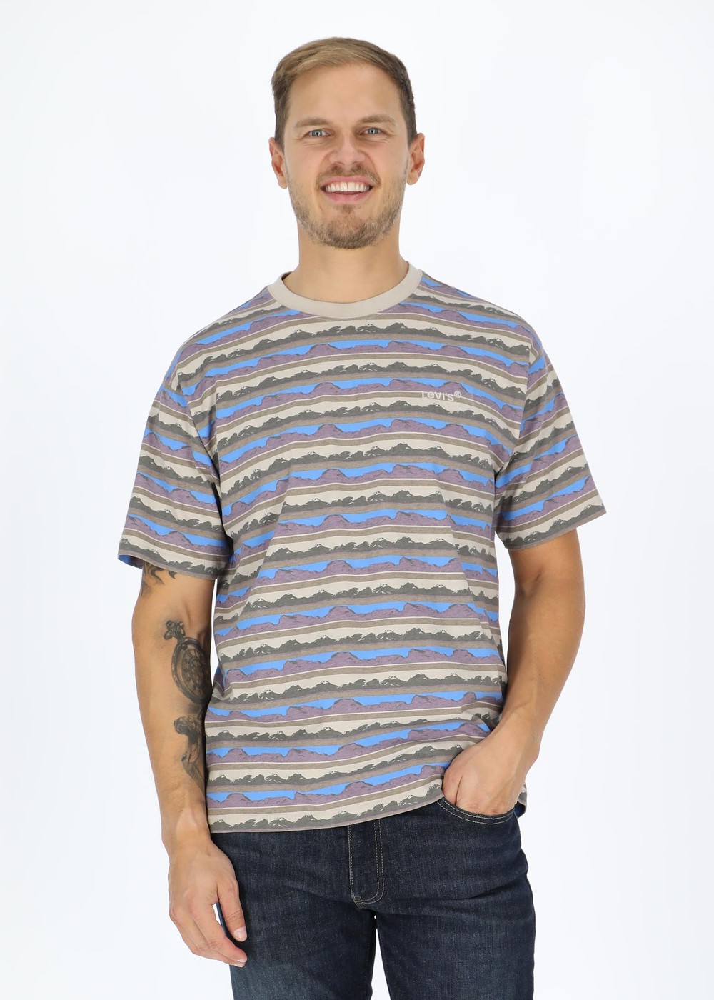 Red Tab Vintage Tee White + Je, Mountainsc, Xs,  T-Shirts Red Tab Vintage Tee White + Je, Mountainsc, Xs,  T-Shirts