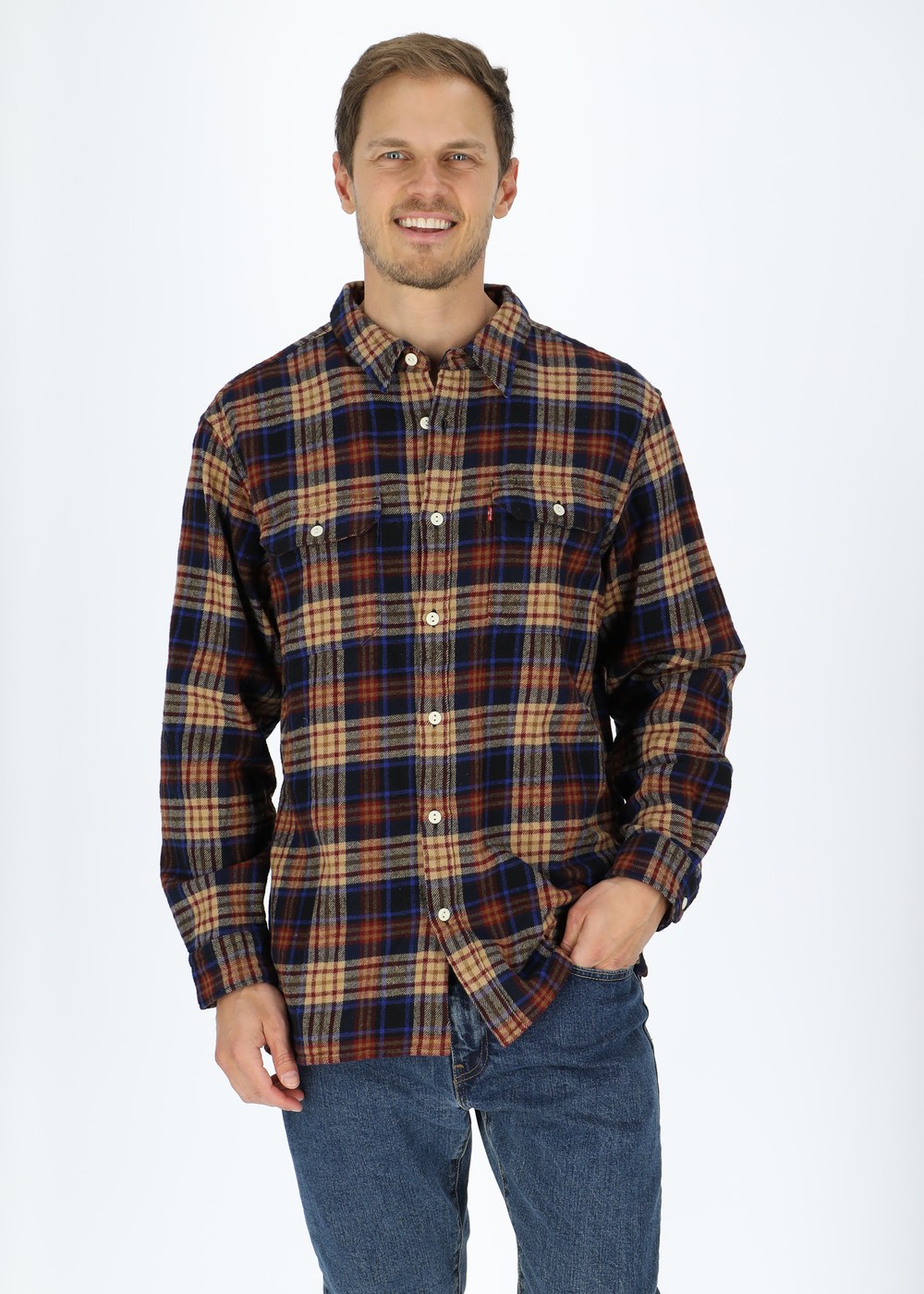 Jackson Worker, Victor Pla, Xl,  Långärmade Skjortor