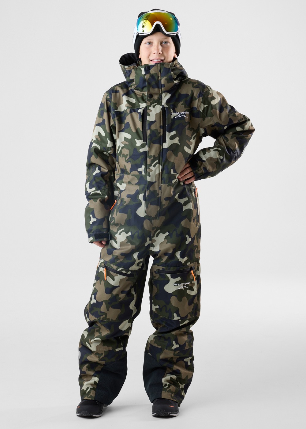 St. Anton Skisuit Jr, Green Camouflage/Black, 170,  Vinteroveraller St. Anton Skisuit Jr, Green Camouflage/Black, 170,  Vinteroveraller