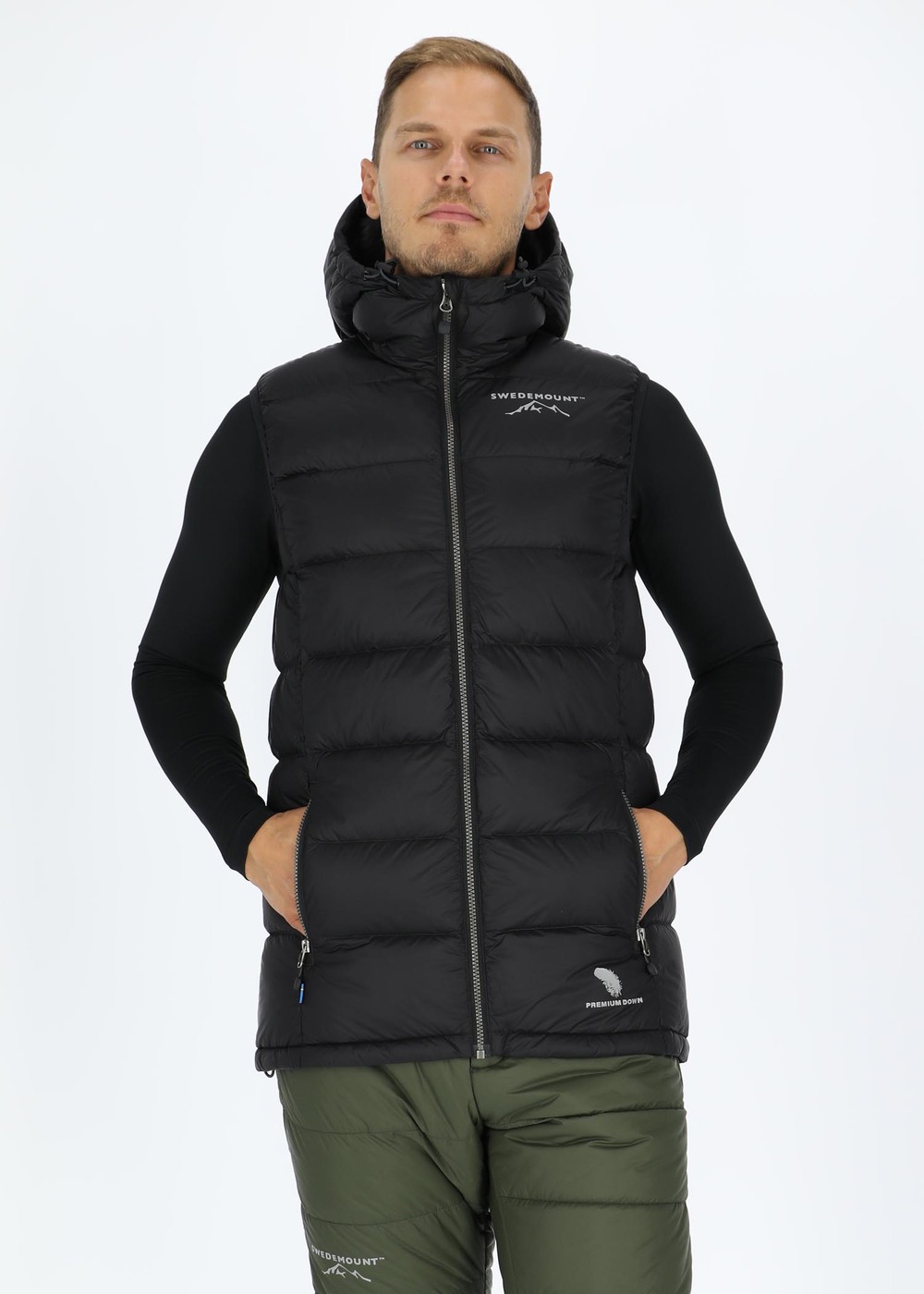 Östersund Down Vest, Black/Carbon Black, Xl,  Västar