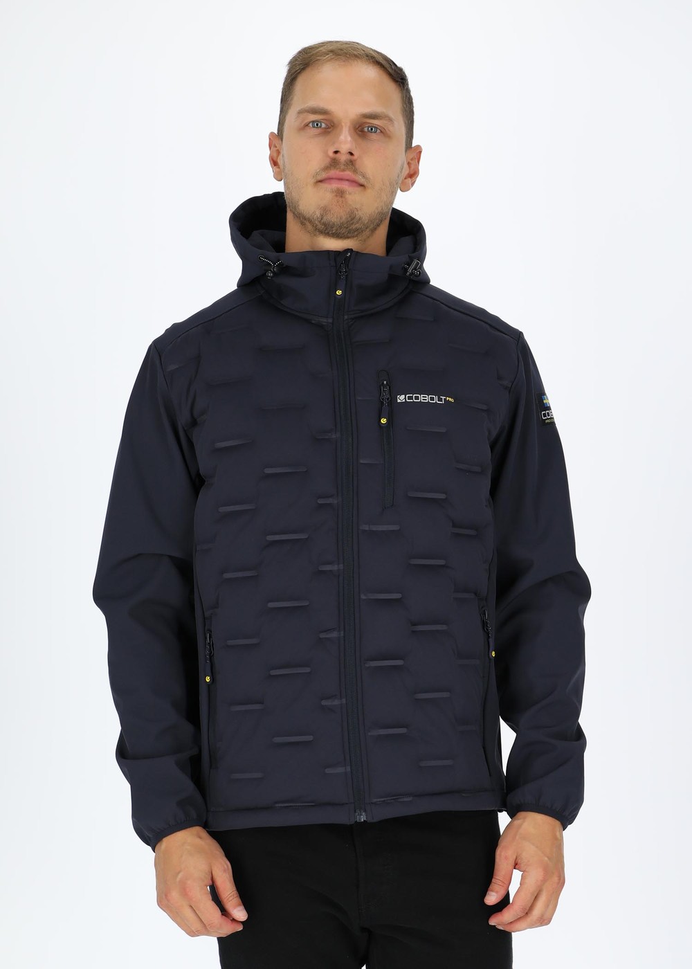 Pro Stretch Hybrid Hood Jacket, Navy, S,  Jackor