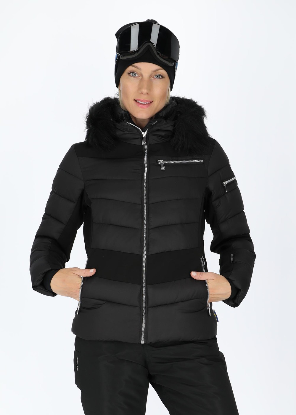 Cortina Ski Jacket W, Black, 42,  Vinterjackor