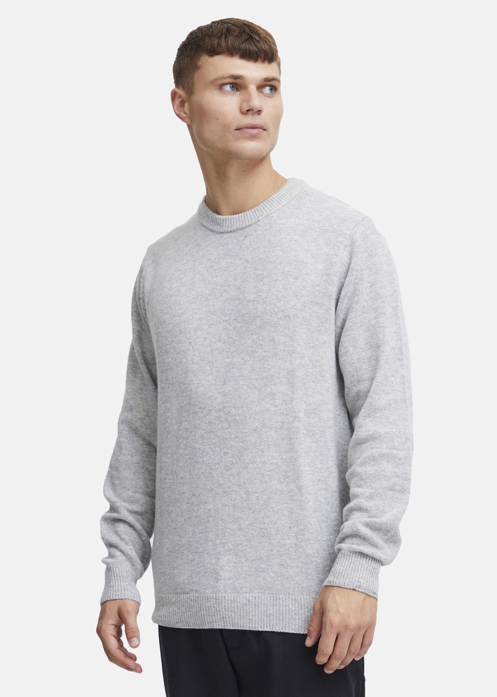 Sddyllon Ls2, Light Grey Melange, M,  Stickat Sddyllon Ls2, Light Grey Melange, M,  Stickat