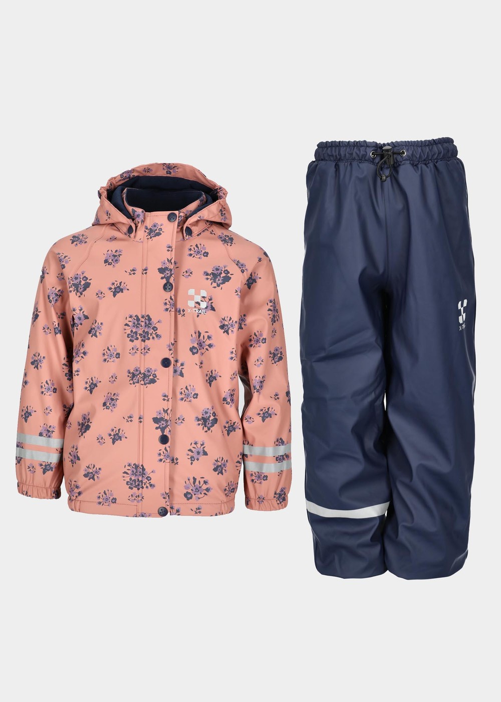 Pu Fleece Rain Set Jr, Pink, 86,  Regnjackor Pu Fleece Rain Set Jr, Pink, 86,  Regnjackor