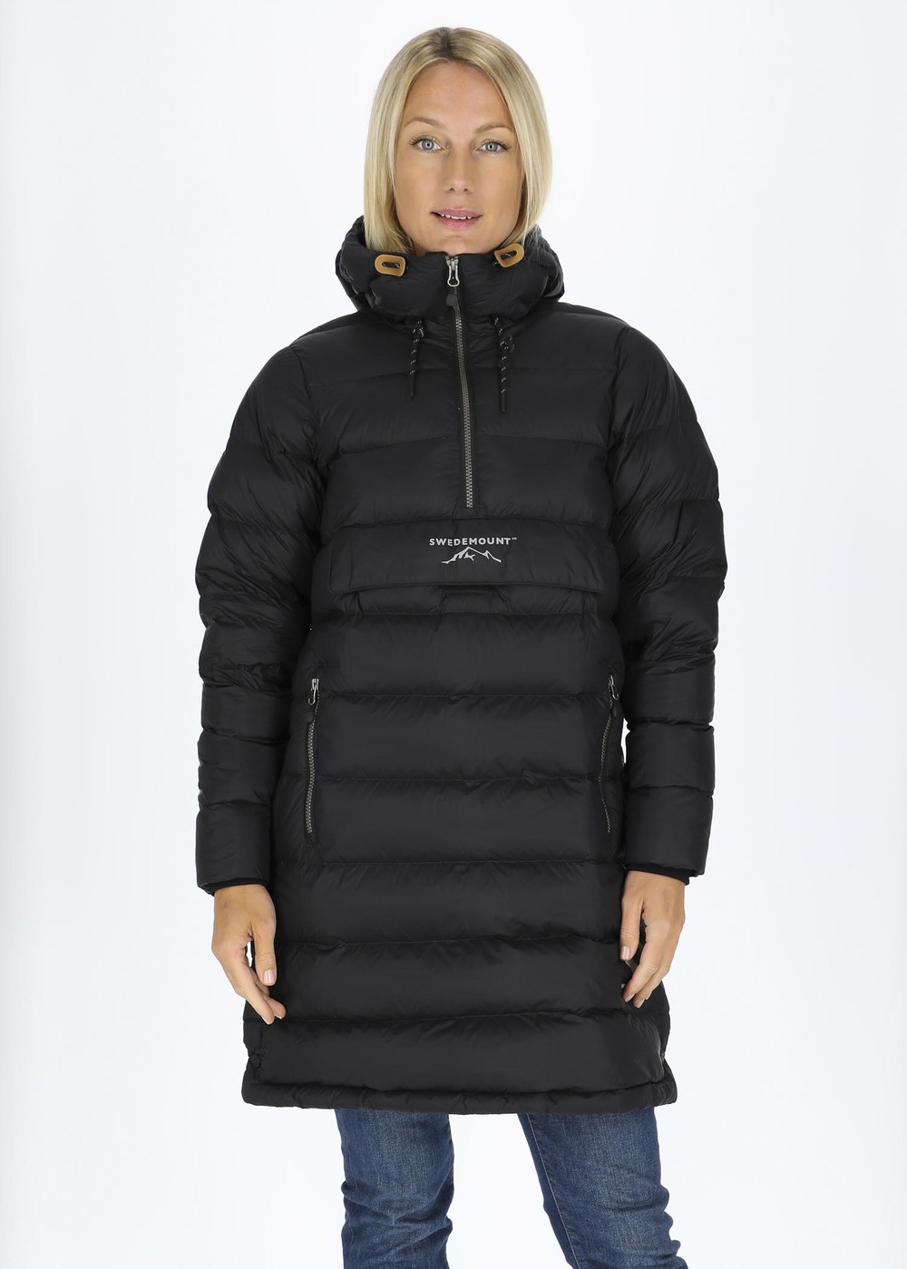 Östersund Down Anorak Long W, Black/Black, 46,  Anorak