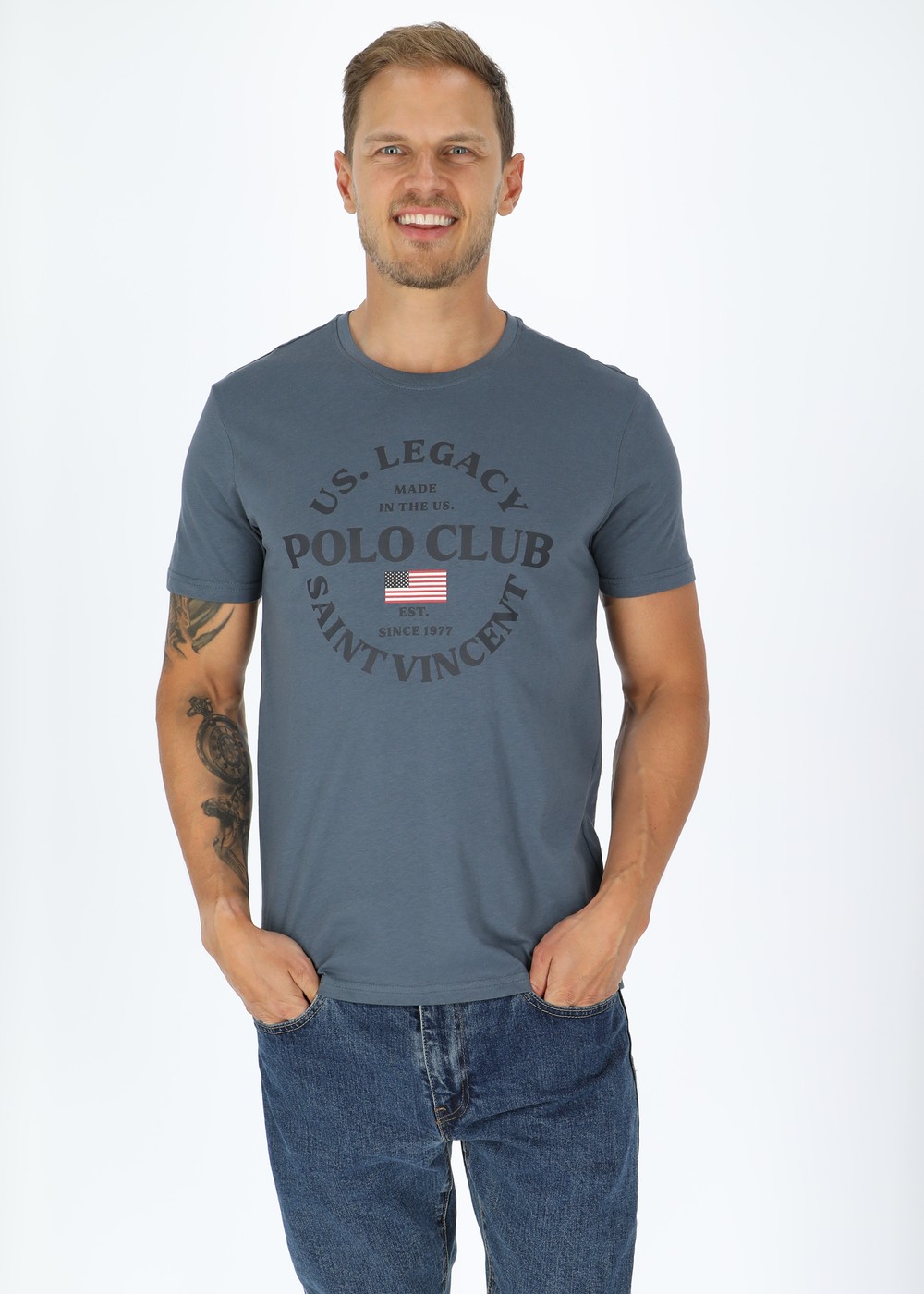 Dallas Tee Swe, Denim Blue, S,  T-Shirts Dallas Tee Swe, Denim Blue, S,  T-Shirts