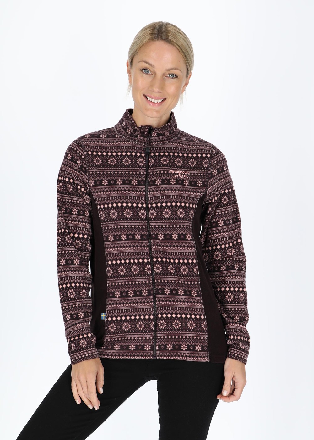 Idre Fleece Ii W, Burgundy/Lt Pink, 40,  Fleecetröjor Idre Fleece Ii W, Burgundy/Lt Pink, 40,  Fleecetröjor