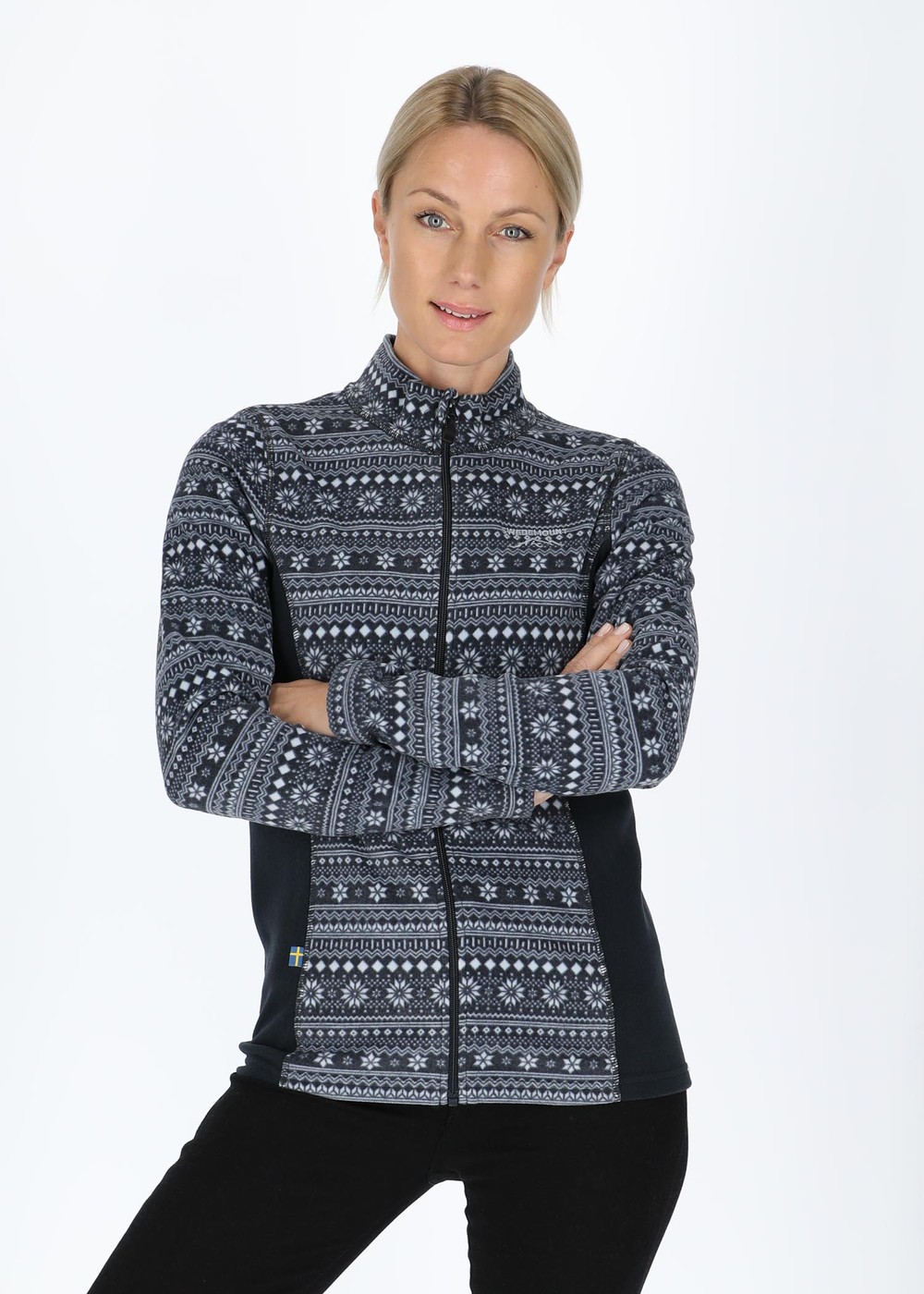 Idre Fleece Ii W, Dk. Navy/Light Blue, 40,  Fleecetröjor Idre Fleece Ii W, Dk. Navy/Light Blue, 40,  Fleecetröjor