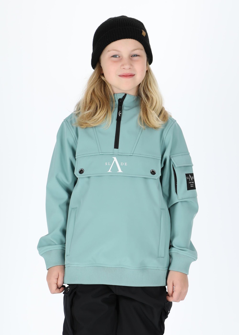 Colorado Softshell Anorak Jr, Seaweed Green, 140,  Jackor Colorado Softshell Anorak Jr, Seaweed Green, 140,  Jackor