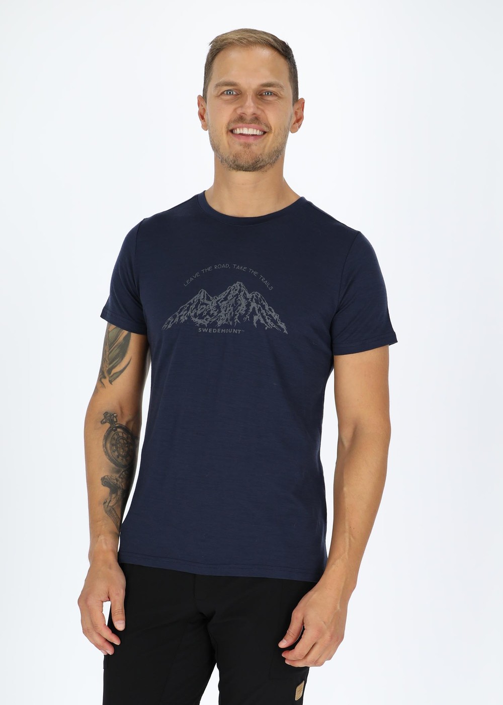 Ultra Light Wool Tee, Dk. Navy, 2xl,  T-Shirts