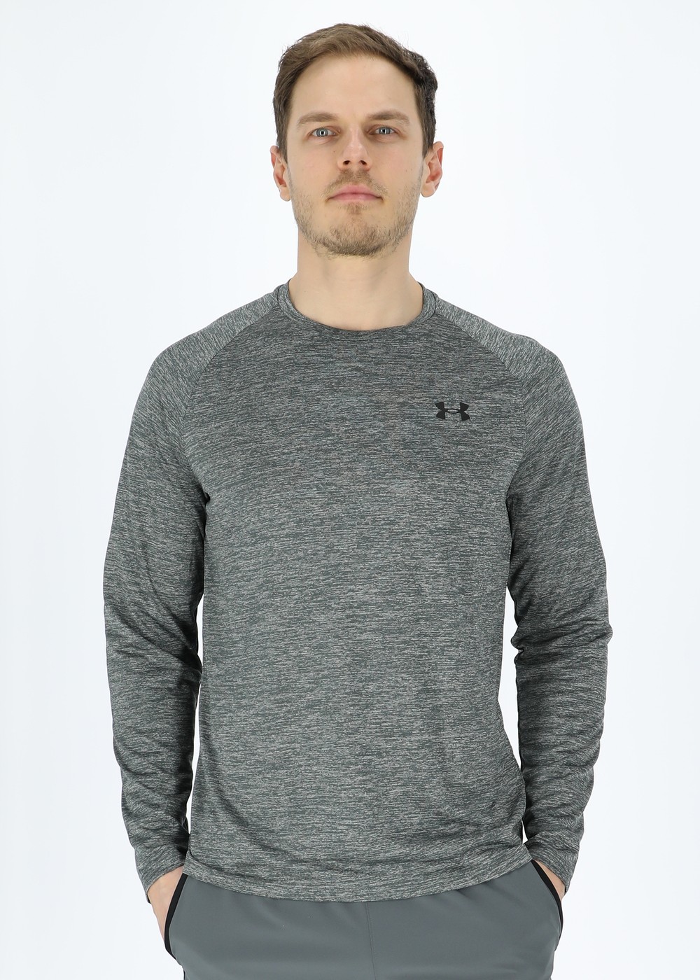 Ua Tech 2.0 Ls, Pitch Gray, S,  Löparkläder