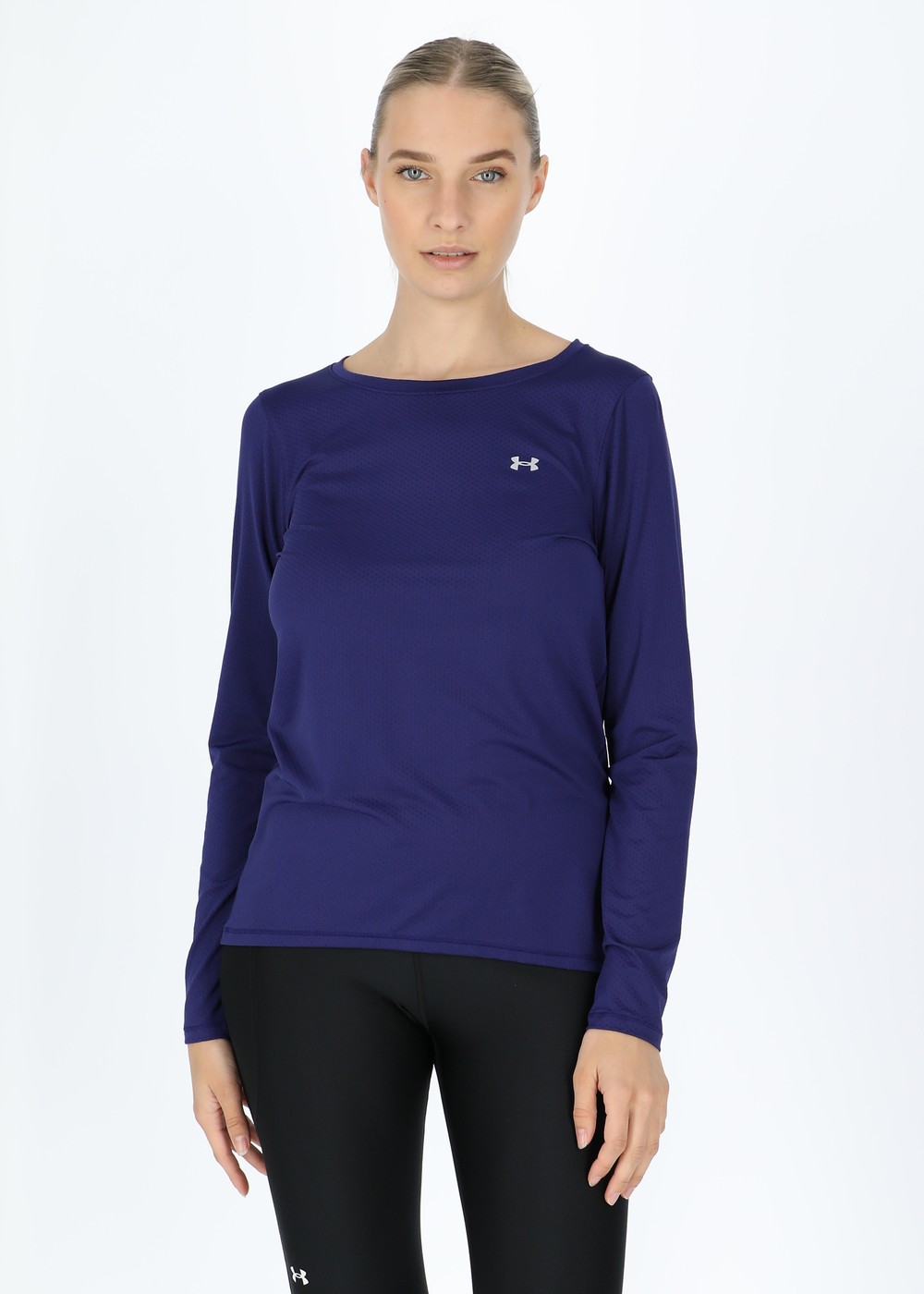 Ua Hg Armour Long Sleeve, Sonar Blue, Xs,  Löparkläder