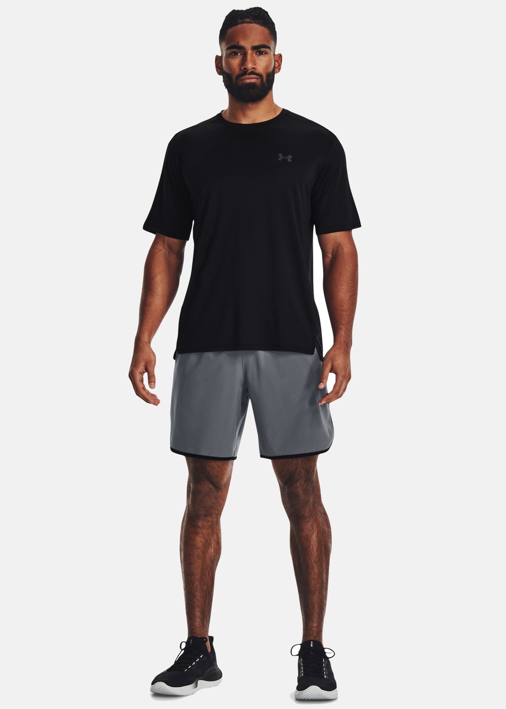 Ua Hiit Woven 8in Shorts, Pitch Gray, 2xl,  Löparshorts