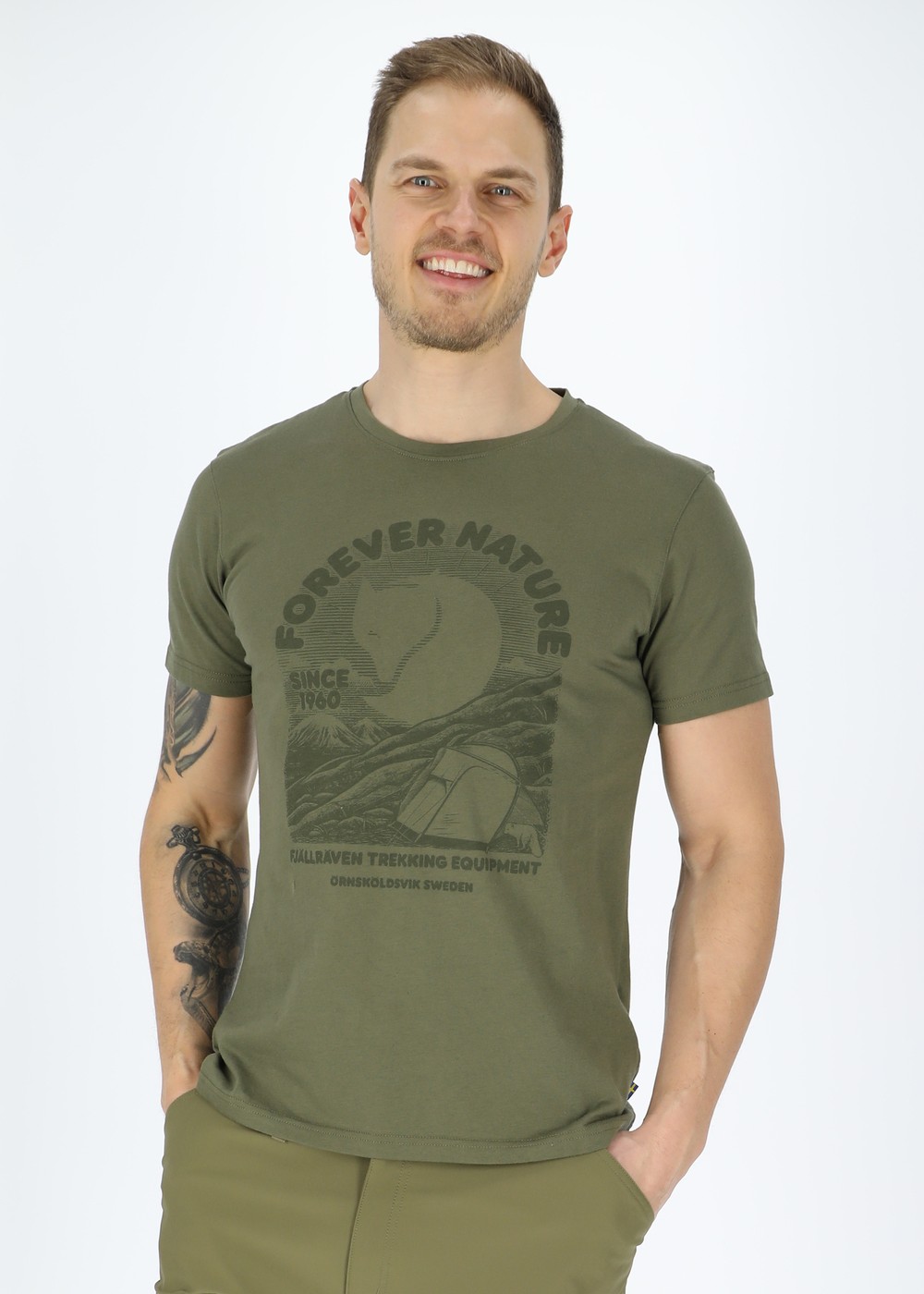 Fjällräven Equipment T-Shirt M, Green, S,  T-Shirts