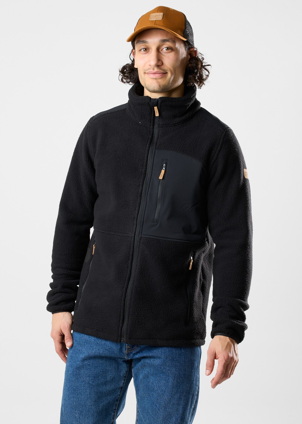 Nordkap Pile Jacket, Black/Black, L,  Fleecetröjor