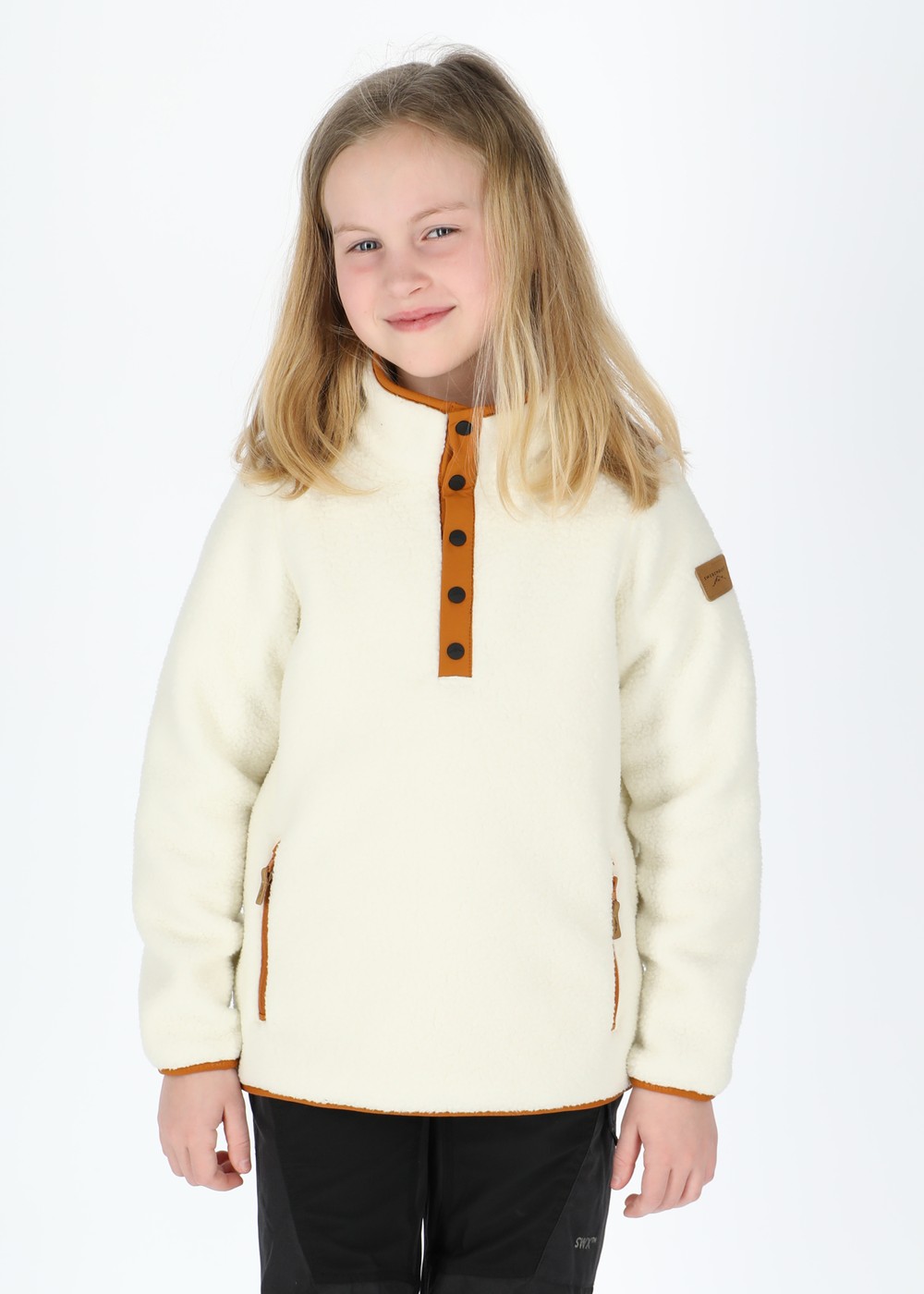 Nordkap Pile Halfneck Jr, Offwhite/Almond, 150,  Tröjor
