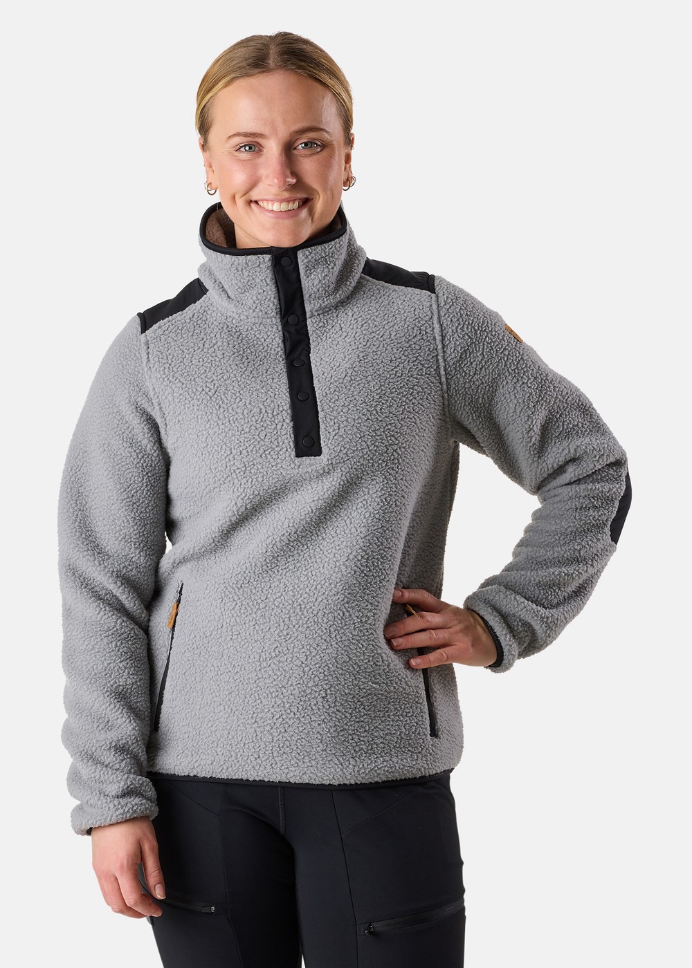 Nordkap Pile Halfneck W, Lt Grey/Black, 42,  Fleecetröjor Nordkap Pile Halfneck W, Lt Grey/Black, 42,  Fleecetröjor