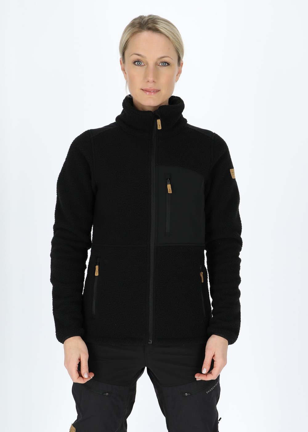 Nordkap Pile Jacket W, Black/Black, 46,  Fleecetröjor