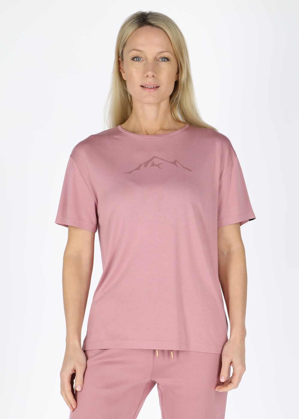 Lounge Tee W, Dusty Rose, 38,  T-Shirts