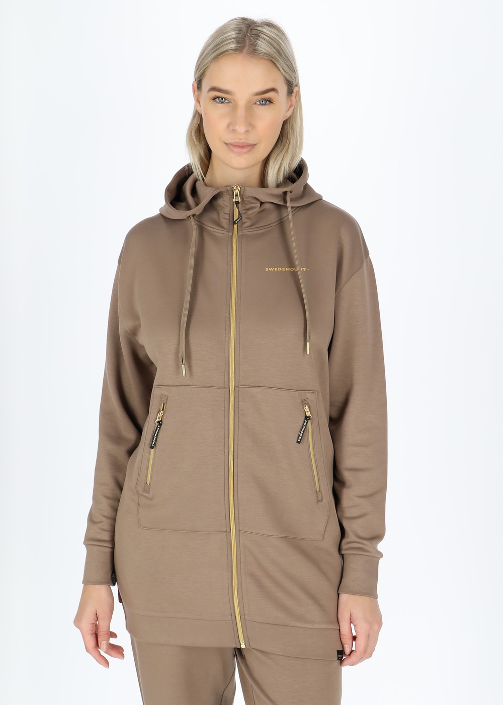 Lounge Long Zip Hood W, Coffee, 36,  Hoodies Lounge Long Zip Hood W, Coffee, 36,  Hoodies