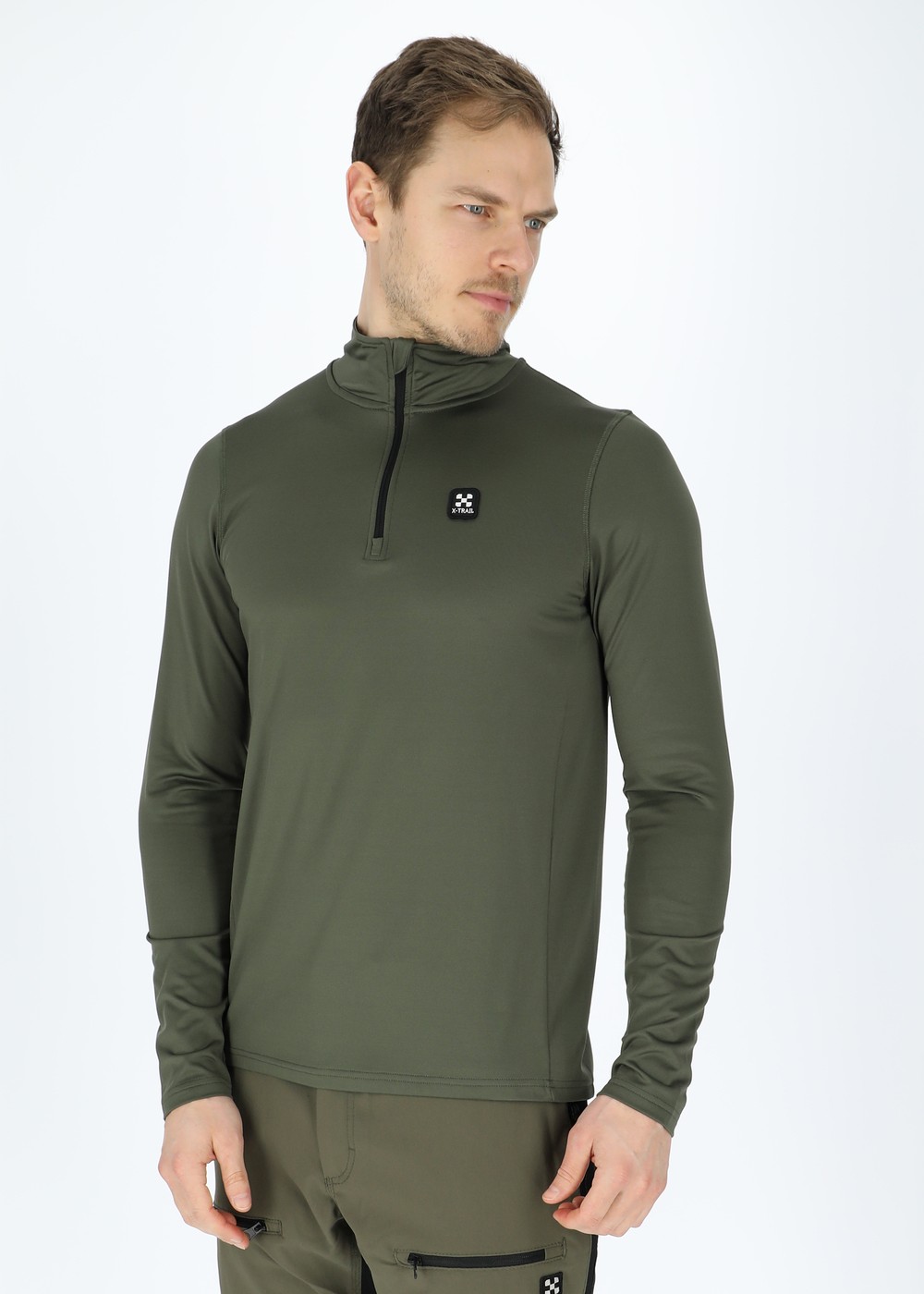 Active Halfzip, Olive, S,  Sweatshirts