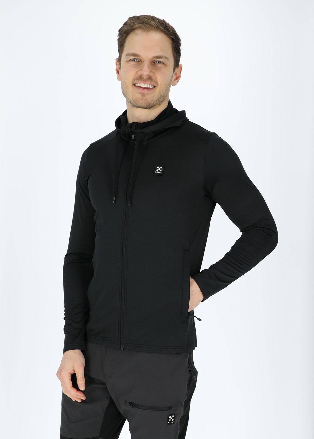 Active Fullzip Hood, Black, Xl,  Hoodies