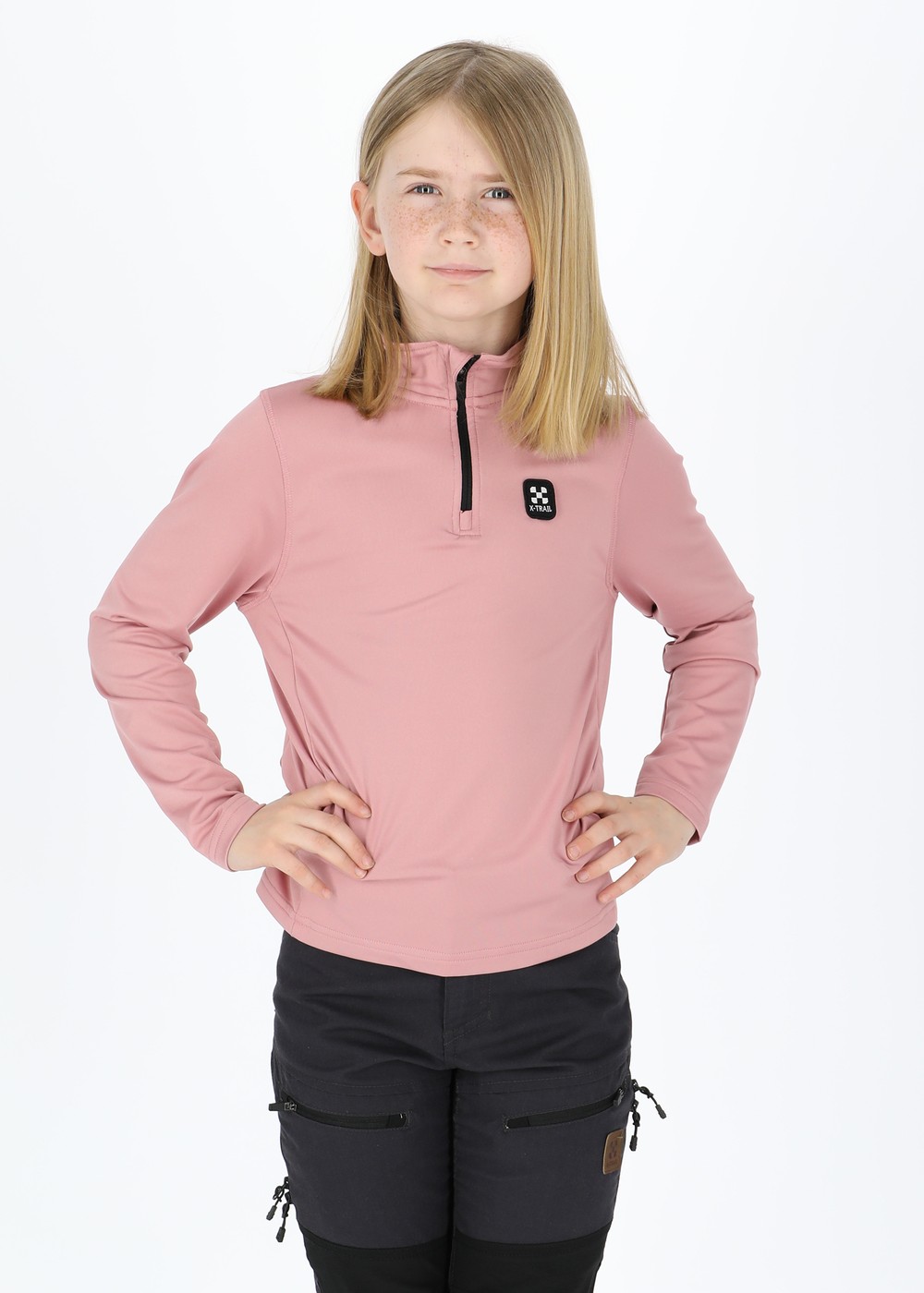 Active Halfzip Jr, Dusty Rose, 110,  Sweatshirts