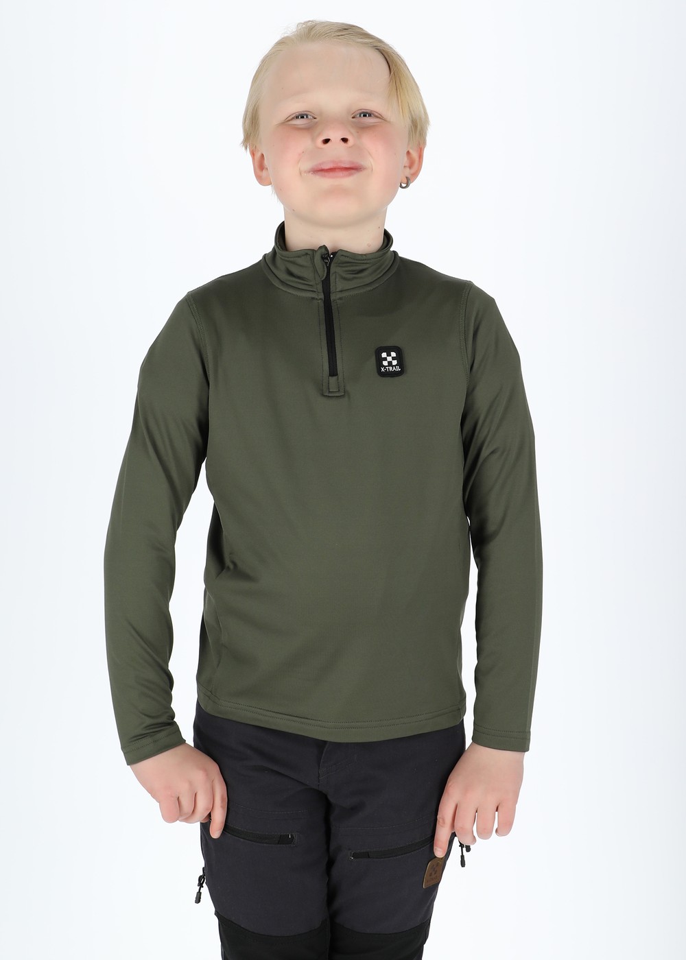 Active Halfzip Jr, Olive, 120,  Sweatshirts Active Halfzip Jr, Olive, 120,  Sweatshirts