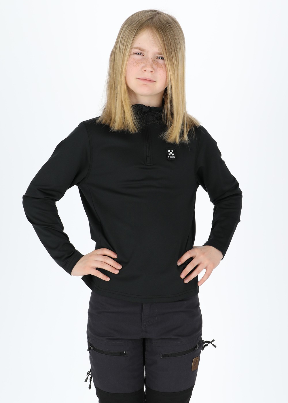 Active Halfzip Jr, Black, 170,  Sweatshirts