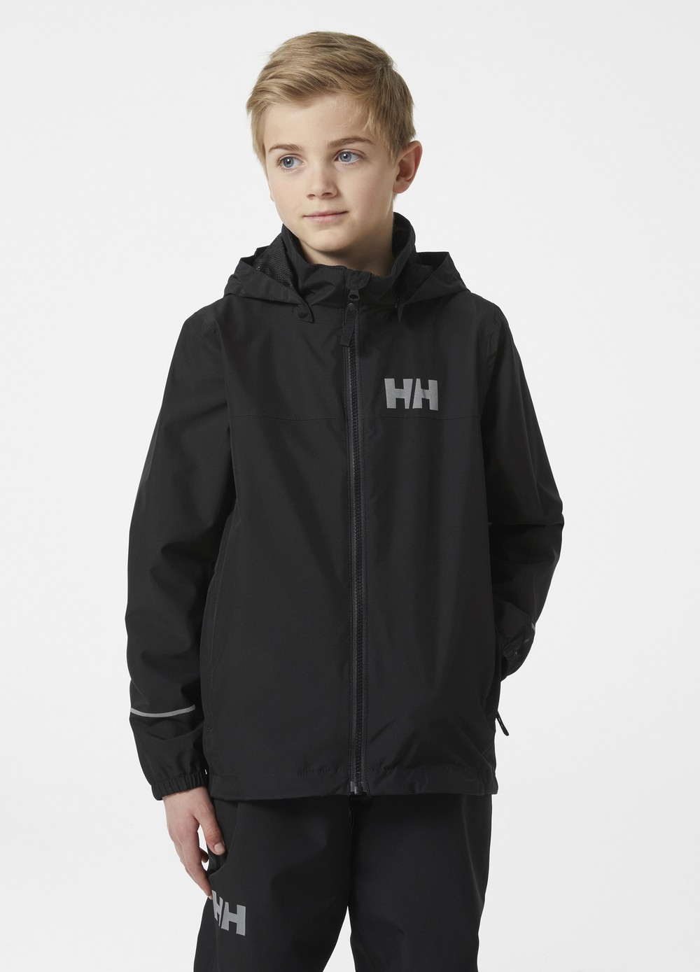 Jr Juell Rain Jacket, 990 Black, 12,  Jackor