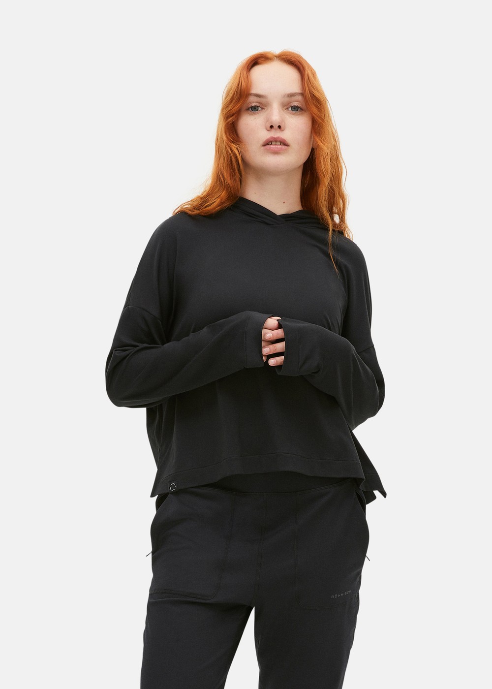 Soft Cropped Hoodie, Black, Xs,  Hoodies