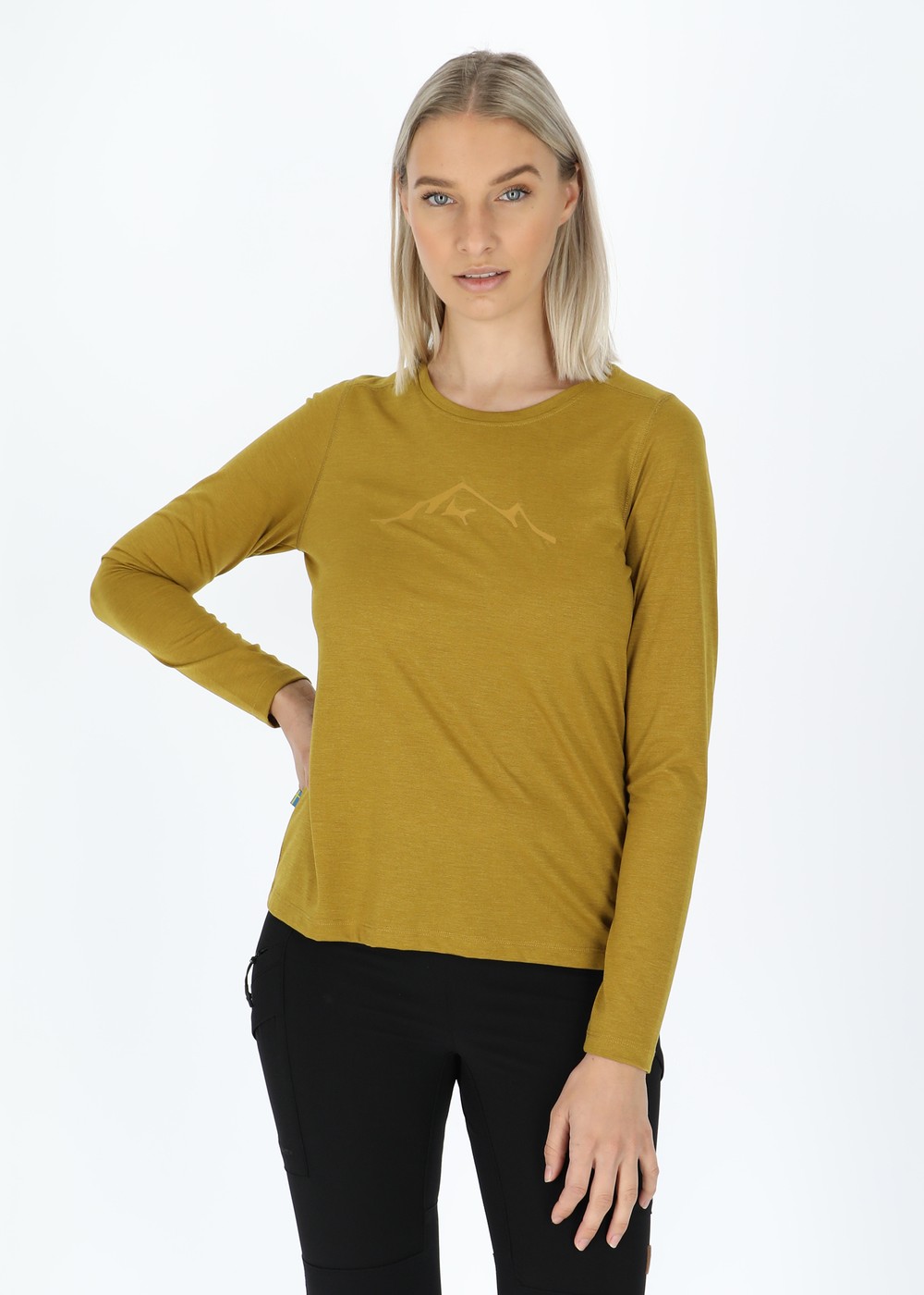 Trondheim Lyocell Long Sleeve W Almond 34  T-Shirts