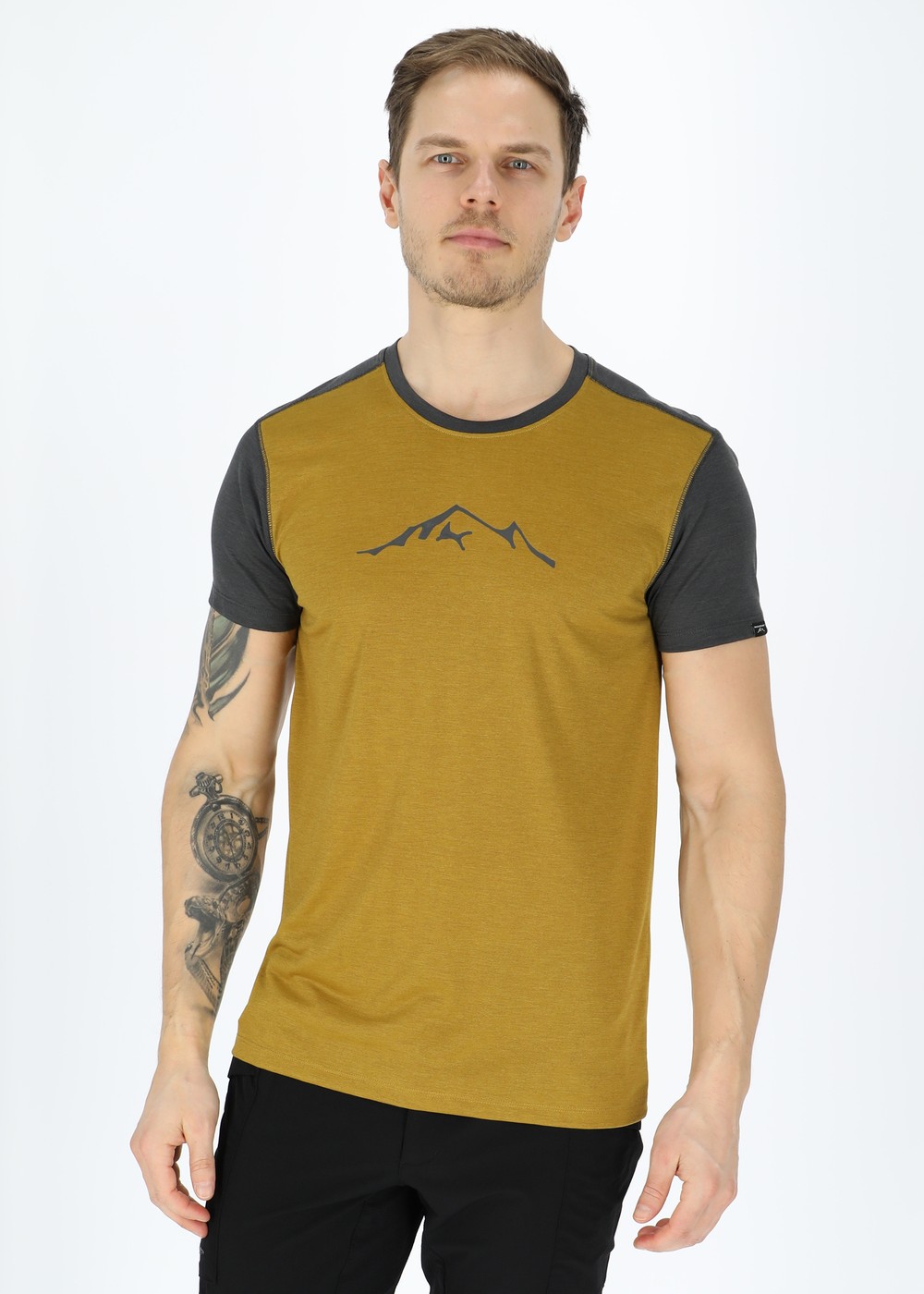 Trondheim Lyocell Tee, Almond/Charcoal, S,  T-Shirts Trondheim Lyocell Tee, Almond/Charcoal, S,  T-Shirts