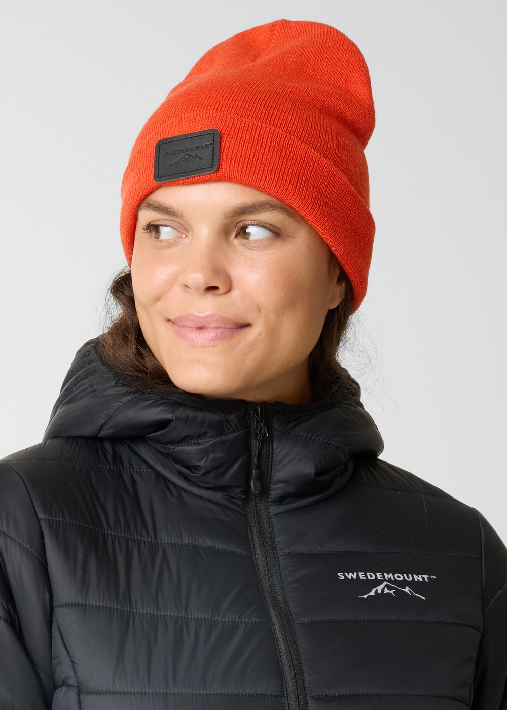 Nordic Wool Beanie, Orange/Black, Onesize,  Mössor