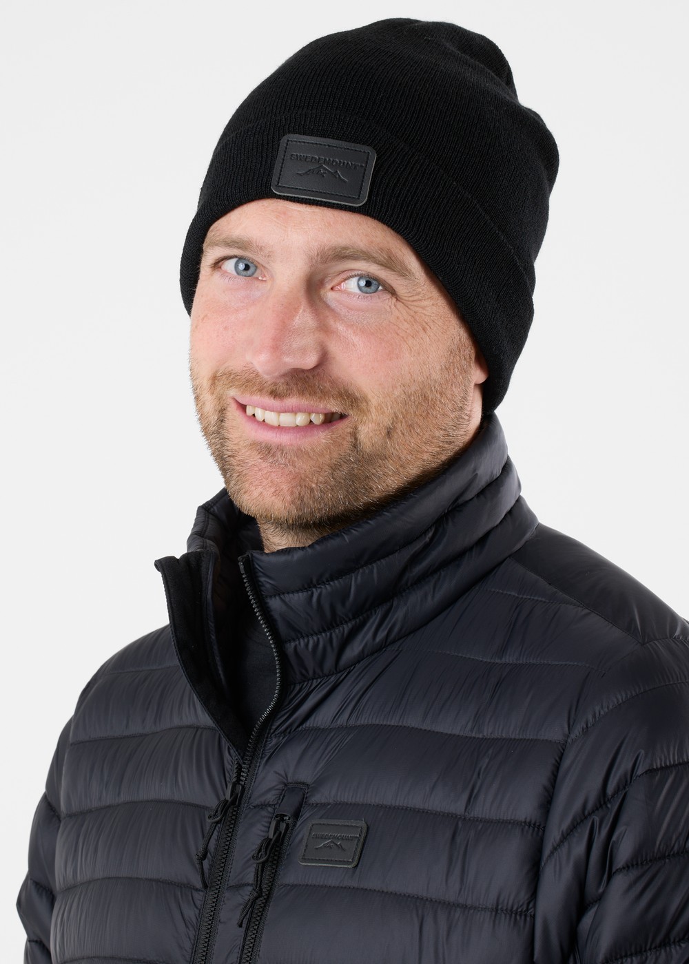 Nordic Wool Beanie, Black/Black, Onesize,  Mössor