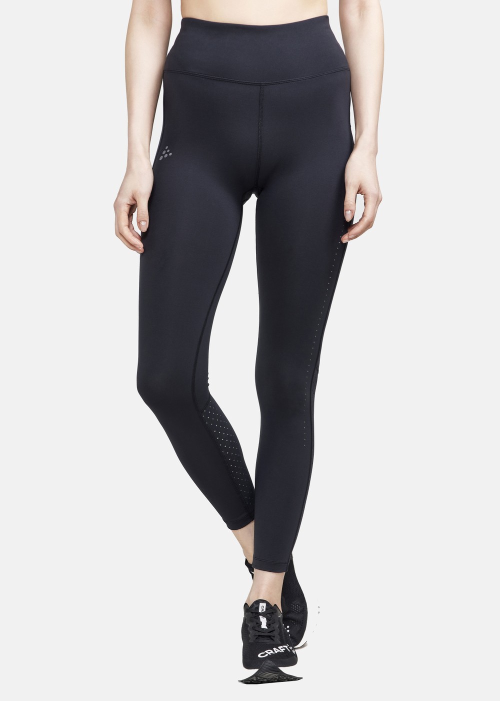 Adv Essence Perforated Tights, Black-Black, Xs,  Långa Tights